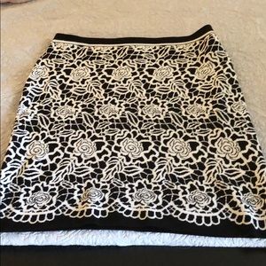 Karl Lagerfeld Black and White Sweater Skirt